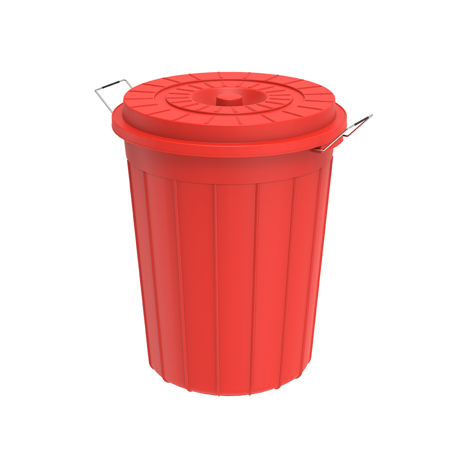 125L Round Plastic Drums with Lid - Cosmoplast Qatar