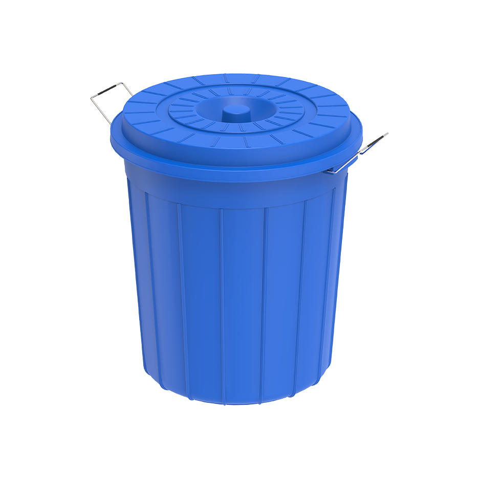 30L Round Plastic Drums with Lid - Cosmoplast Qatar