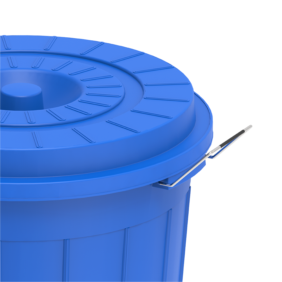 30L Round Plastic Drums with Lid - Cosmoplast Qatar