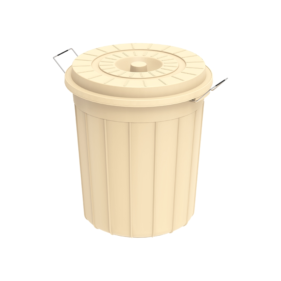 30L Round Plastic Drums with Lid - Cosmoplast Qatar