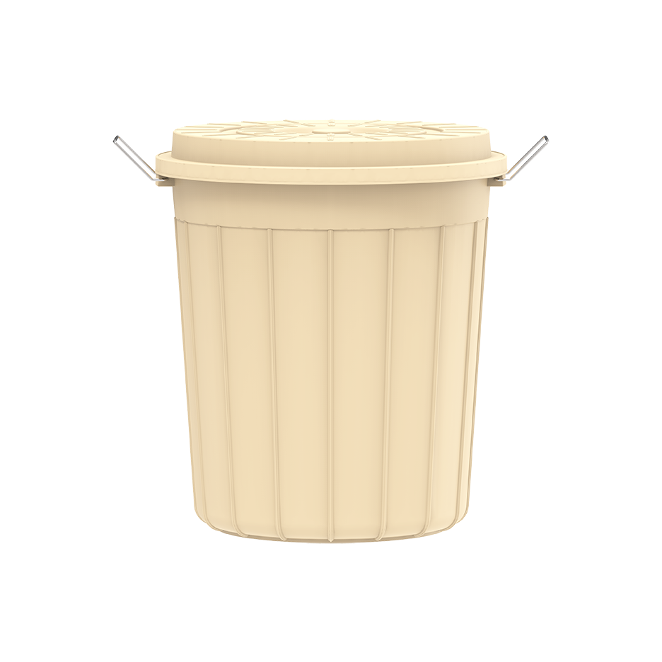 30L Round Plastic Drums with Lid - Cosmoplast Qatar