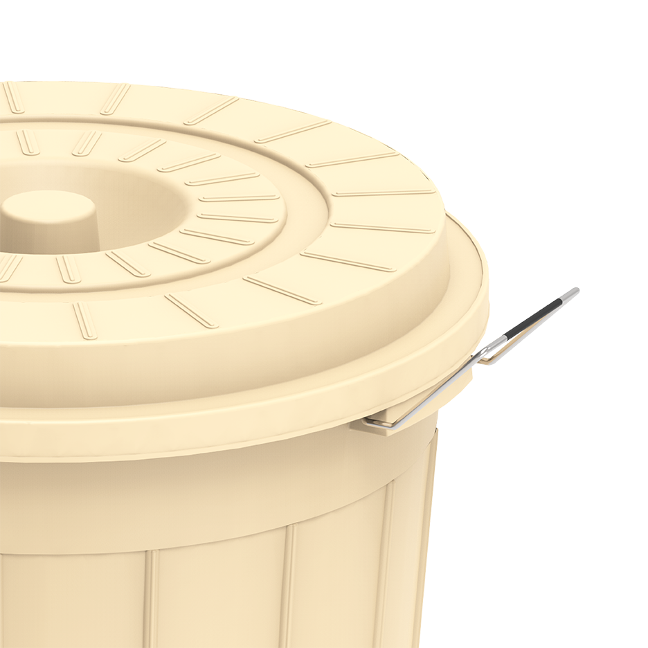 30L Round Plastic Drums with Lid - Cosmoplast Qatar