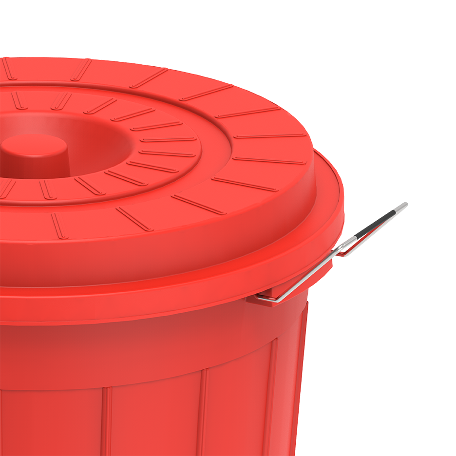 30L Round Plastic Drums with Lid - Cosmoplast Qatar
