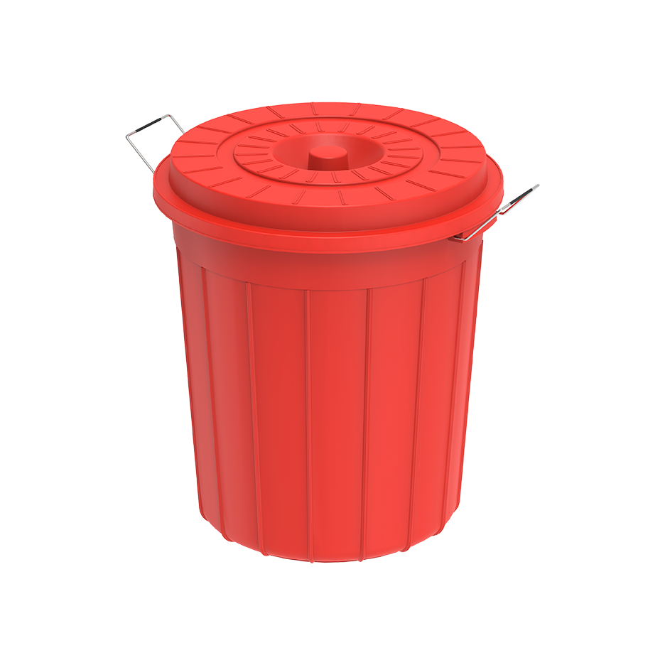 30L Round Plastic Drums with Lid - Cosmoplast Qatar