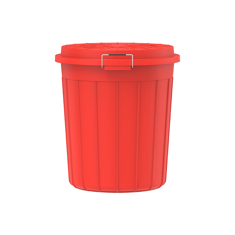 30L Round Plastic Drums with Lid - Cosmoplast Qatar