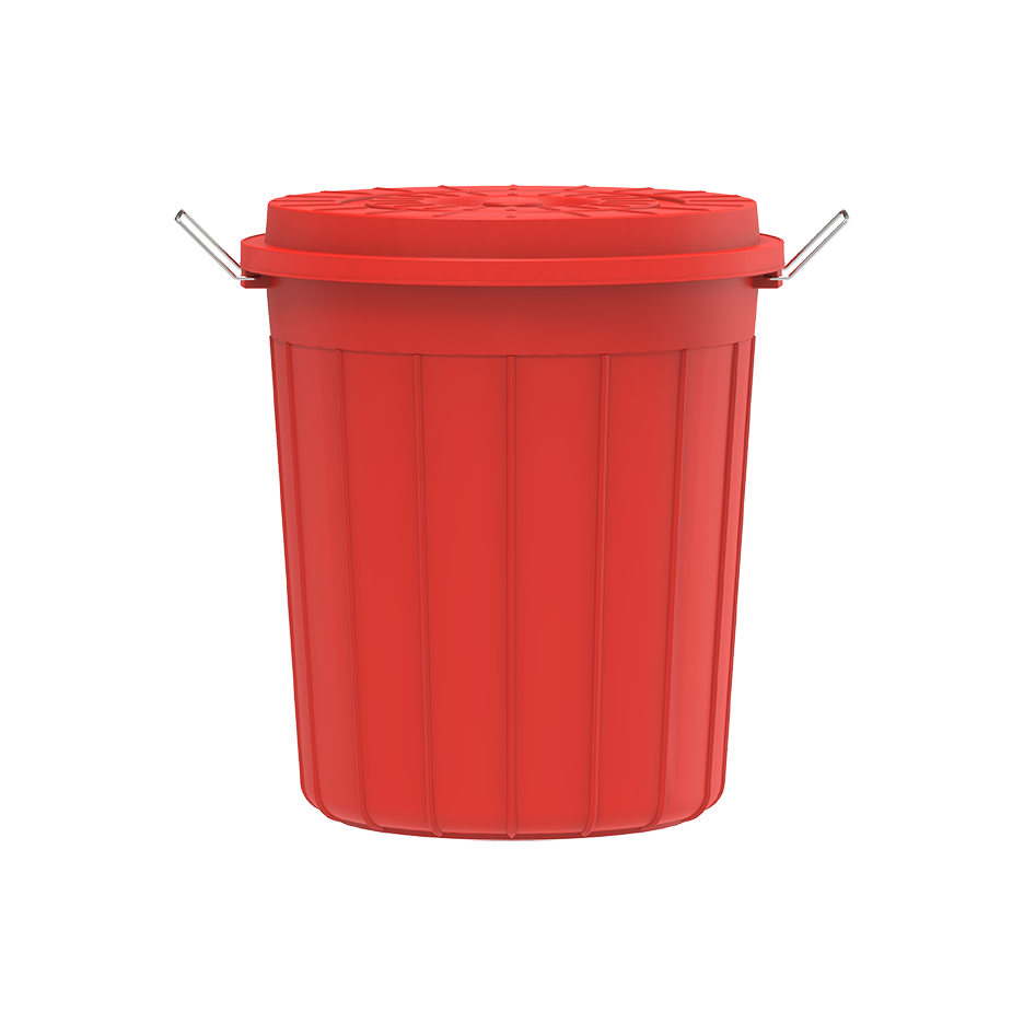 30L Round Plastic Drums with Lid - Cosmoplast Qatar