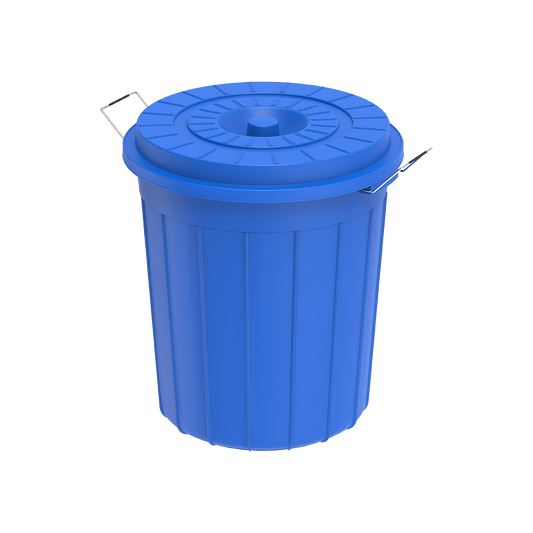 35L Round Plastic Drums with Lid - Cosmoplast Qatar