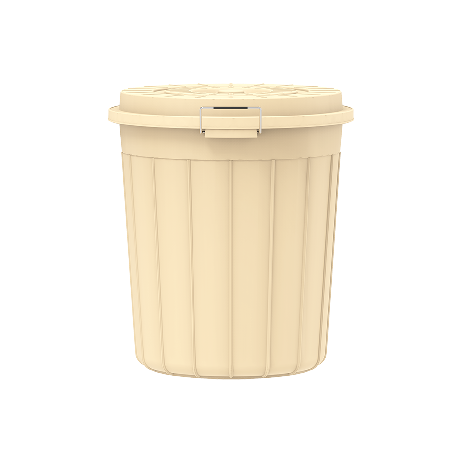 35L Round Plastic Drums with Lid - Cosmoplast Qatar