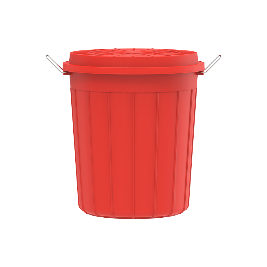 35L Round Plastic Drums with Lid - Cosmoplast Qatar