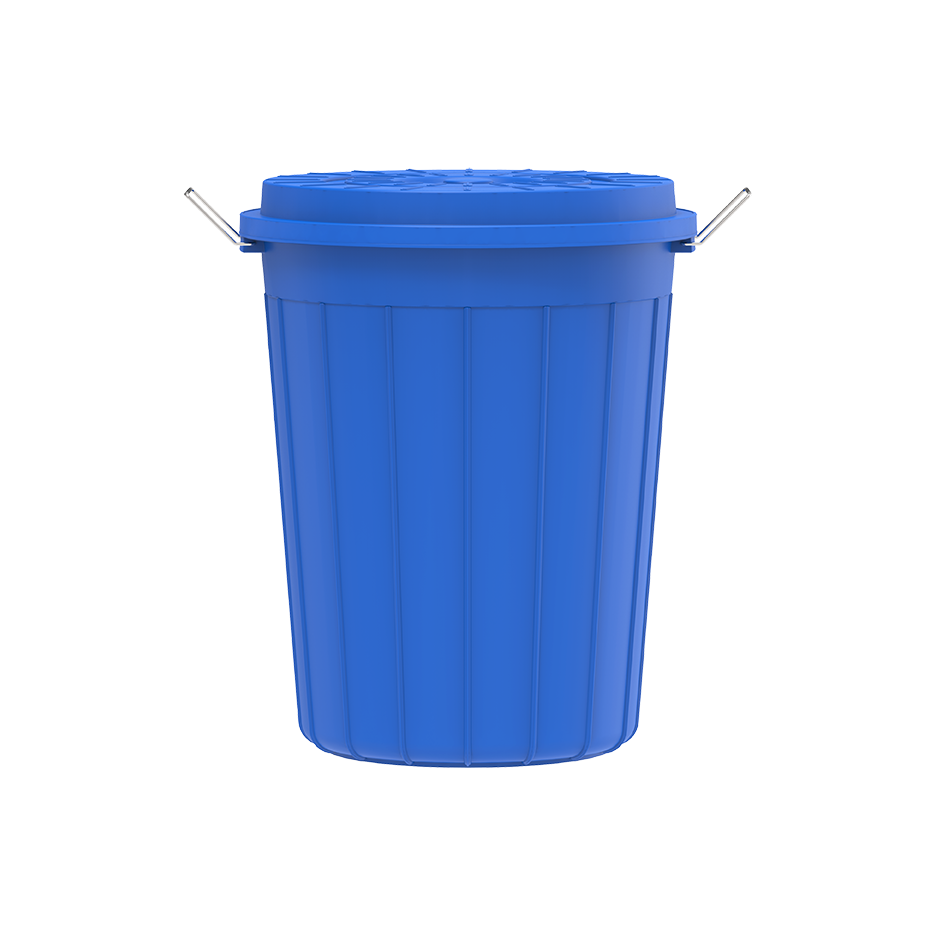 45L Round Plastic Drums with Lid - Cosmoplast Qatar