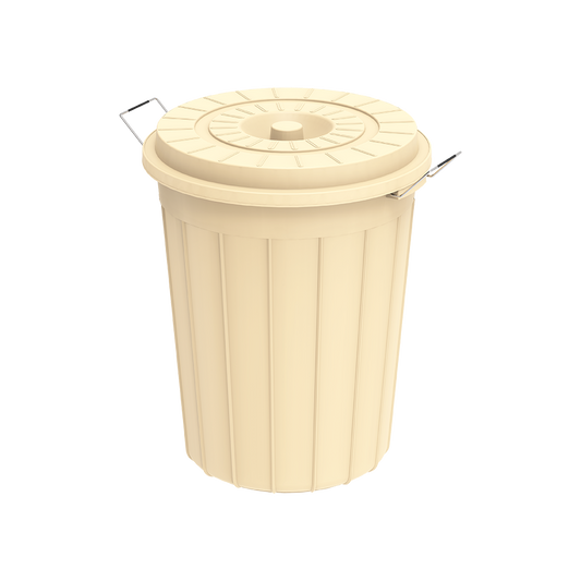 45L Round Plastic Drums with Lid - Cosmoplast Qatar