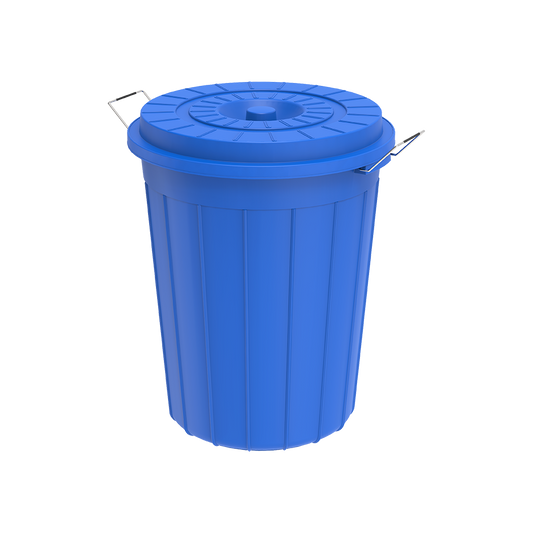 70L Round Plastic Drums with Lid - Cosmoplast Qatar