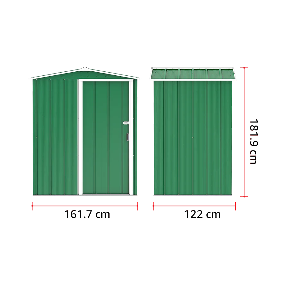 ECO 5x4ft Metal Storage Shed