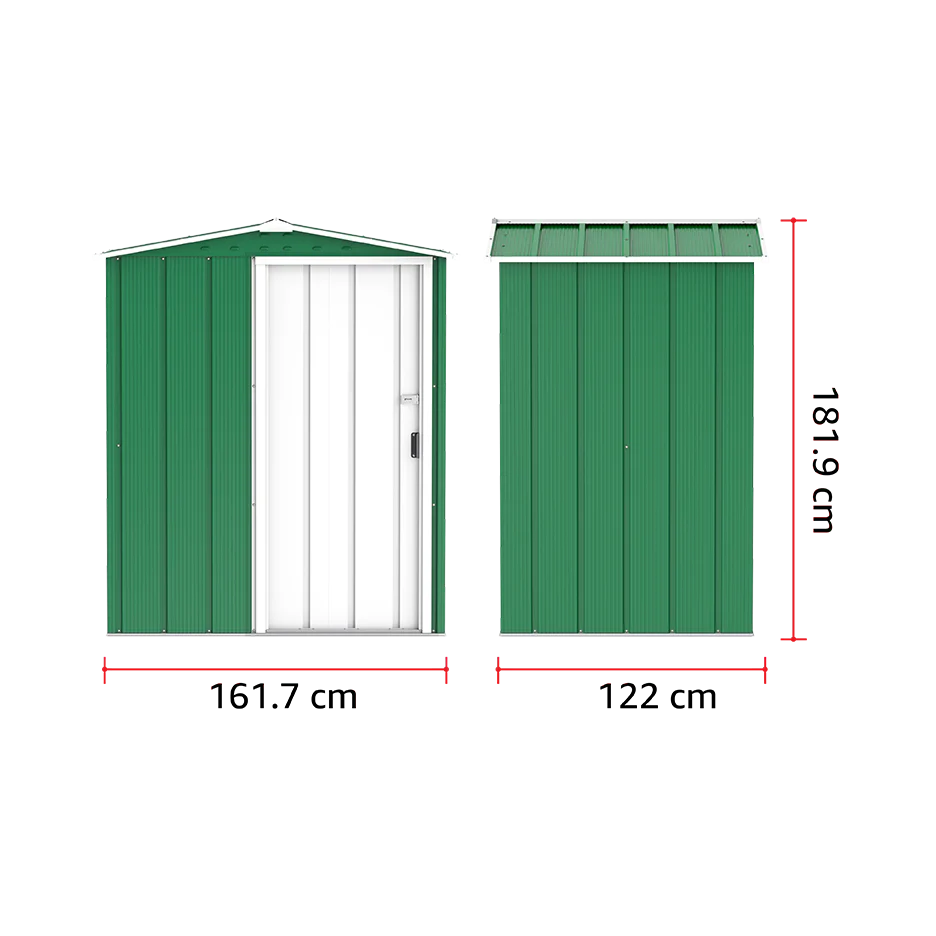ECO 5x4ft Metal Storage Shed