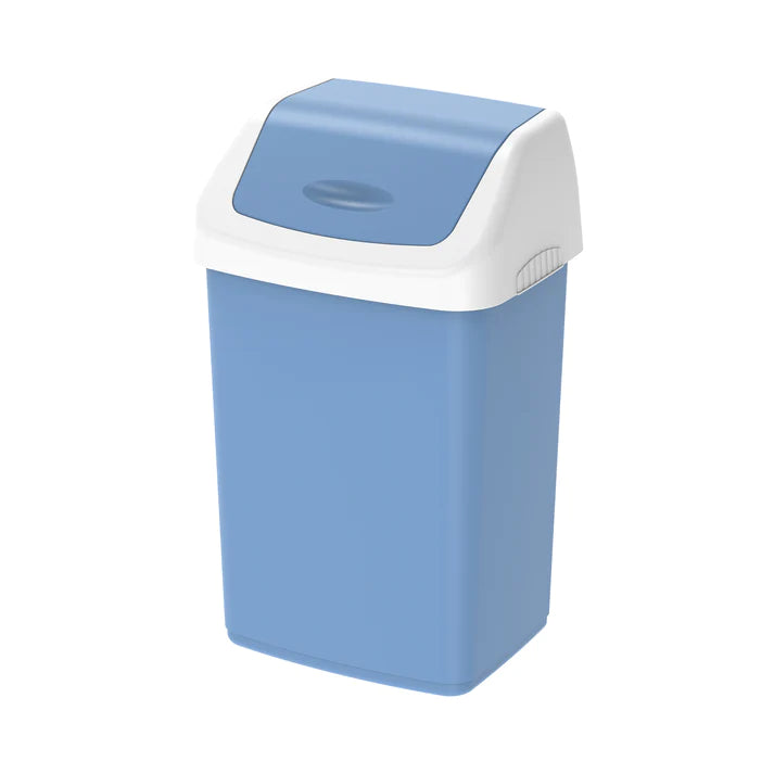 46L Flip-top Waste Bin with Swing Lid - Cosmoplast Qatar