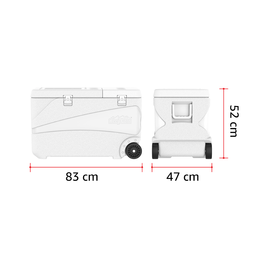 102L KeepCold Deluxe Icebox with Wheels - Cosmoplast Qatar