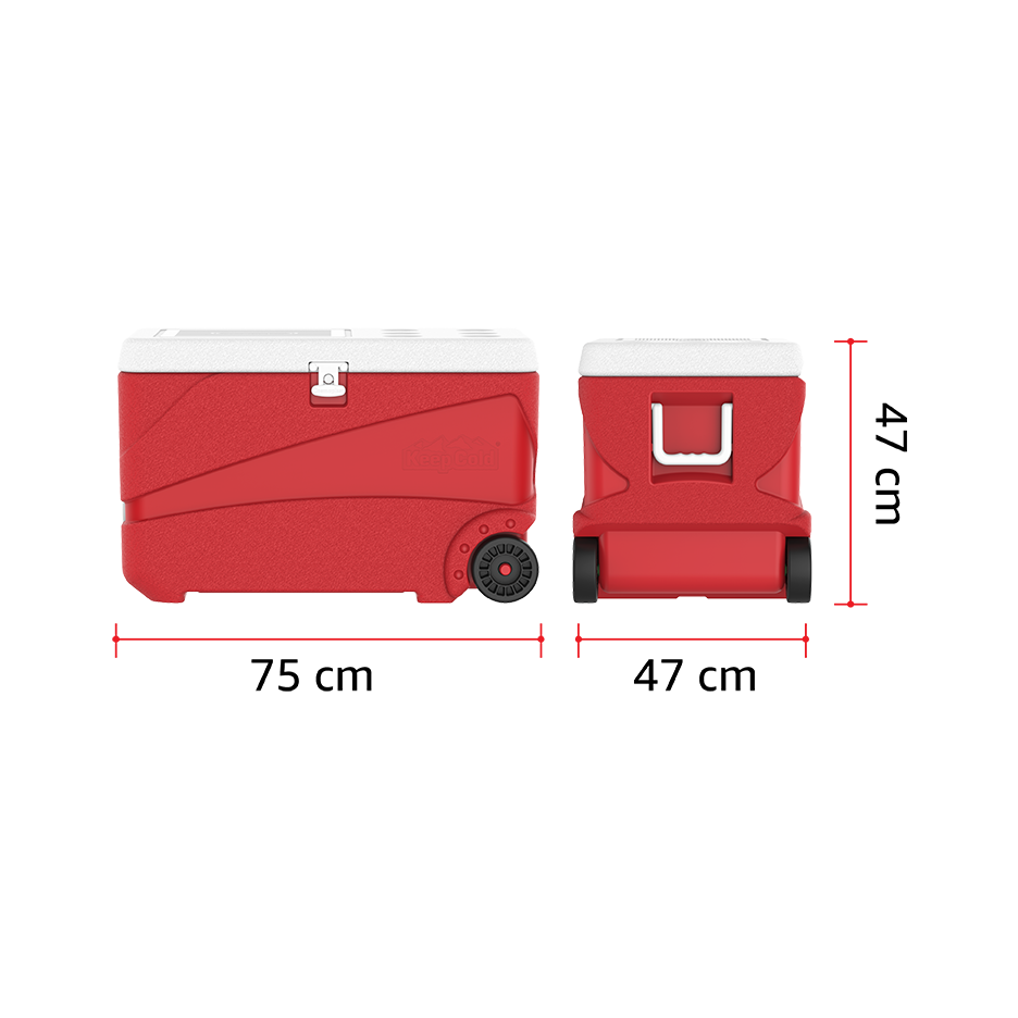 84L KeepCold Deluxe Icebox with Wheels - Cosmoplast Qatar