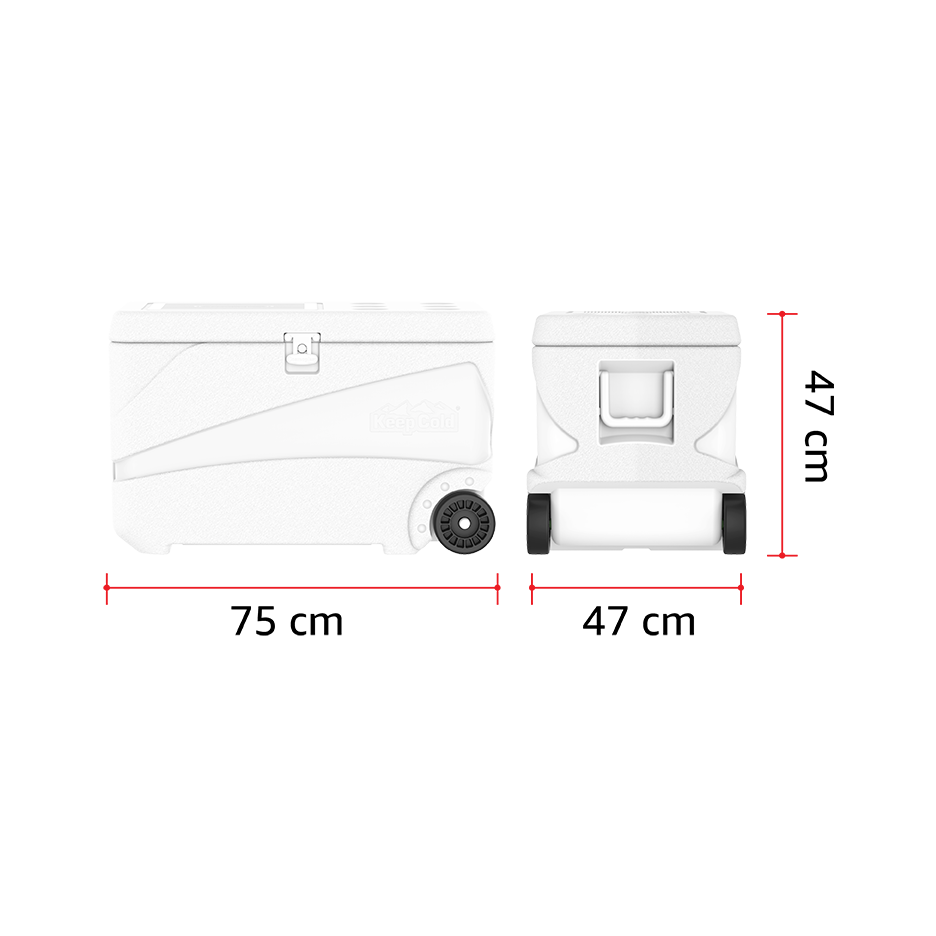 84L KeepCold Deluxe Icebox with Wheels - Cosmoplast Qatar
