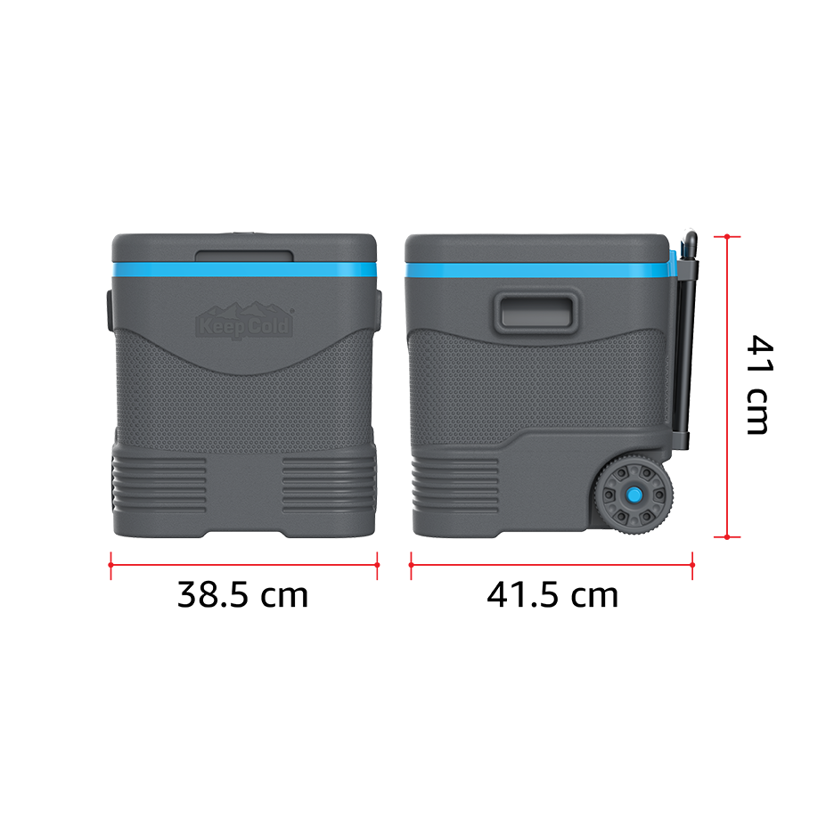 30L KeepCold Trolley Icebox with Wheels - Cosmoplast Qatar