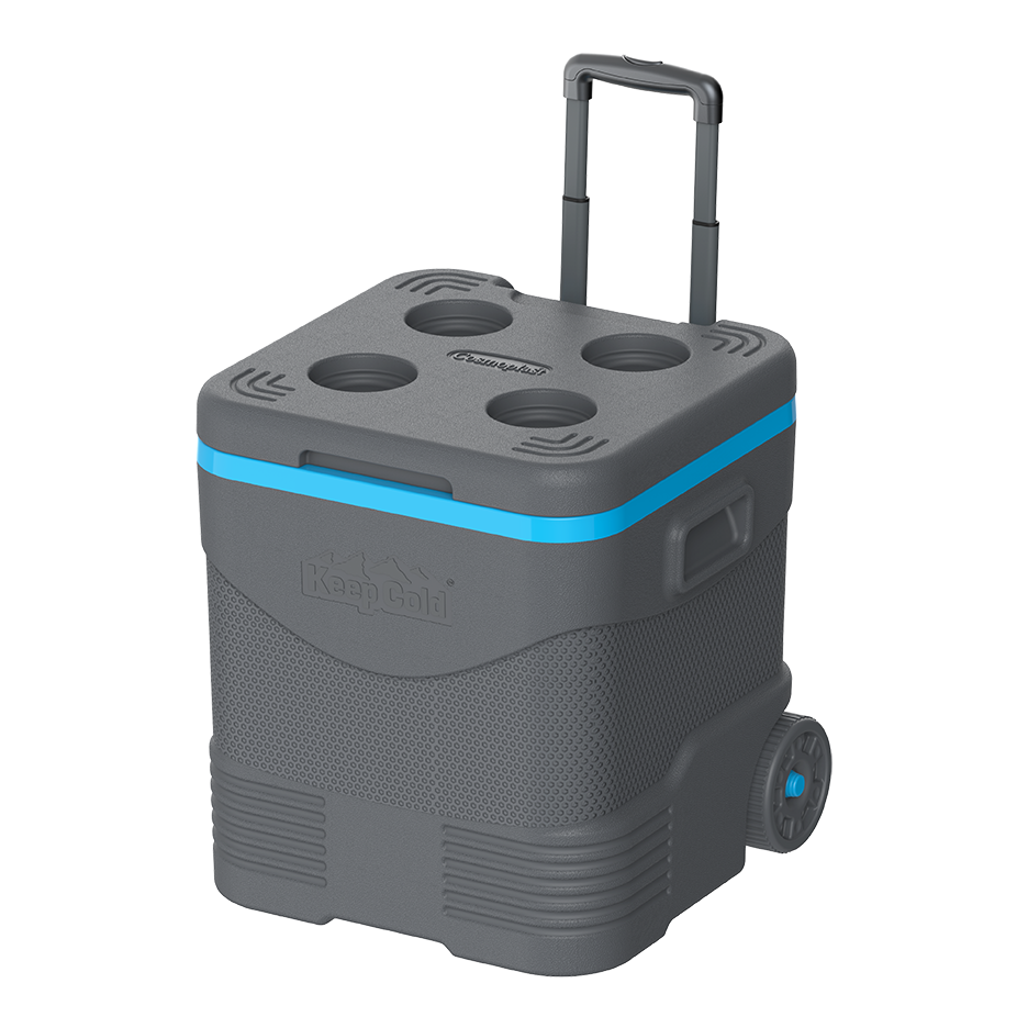 45L KeepCold Trolley Icebox with Wheels - Cosmoplast Qatar