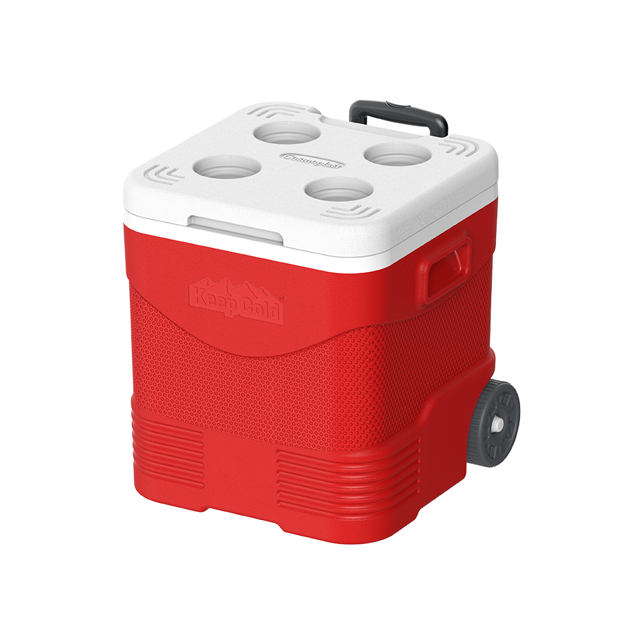 45L KeepCold Trolley Icebox with Wheels - Cosmoplast Qatar