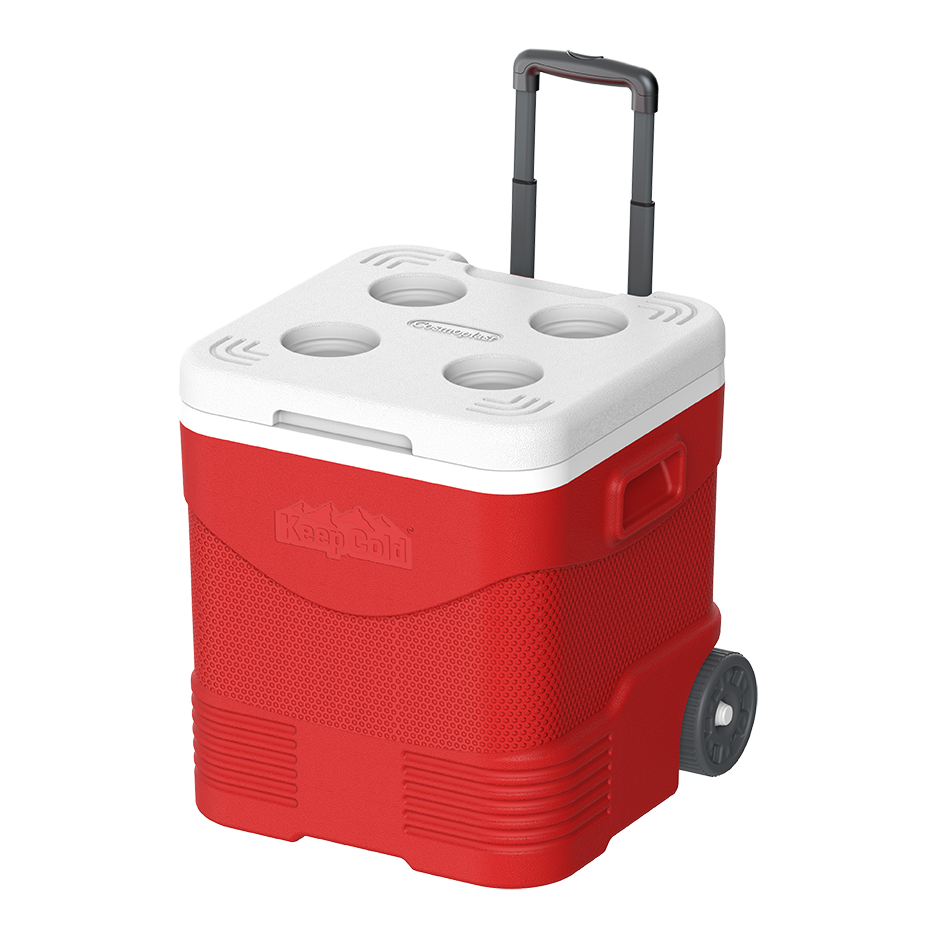 45L KeepCold Trolley Icebox with Wheels - Cosmoplast Qatar