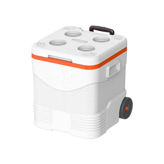 30L KeepCold Trolley Icebox with Wheels - Cosmoplast Qatar