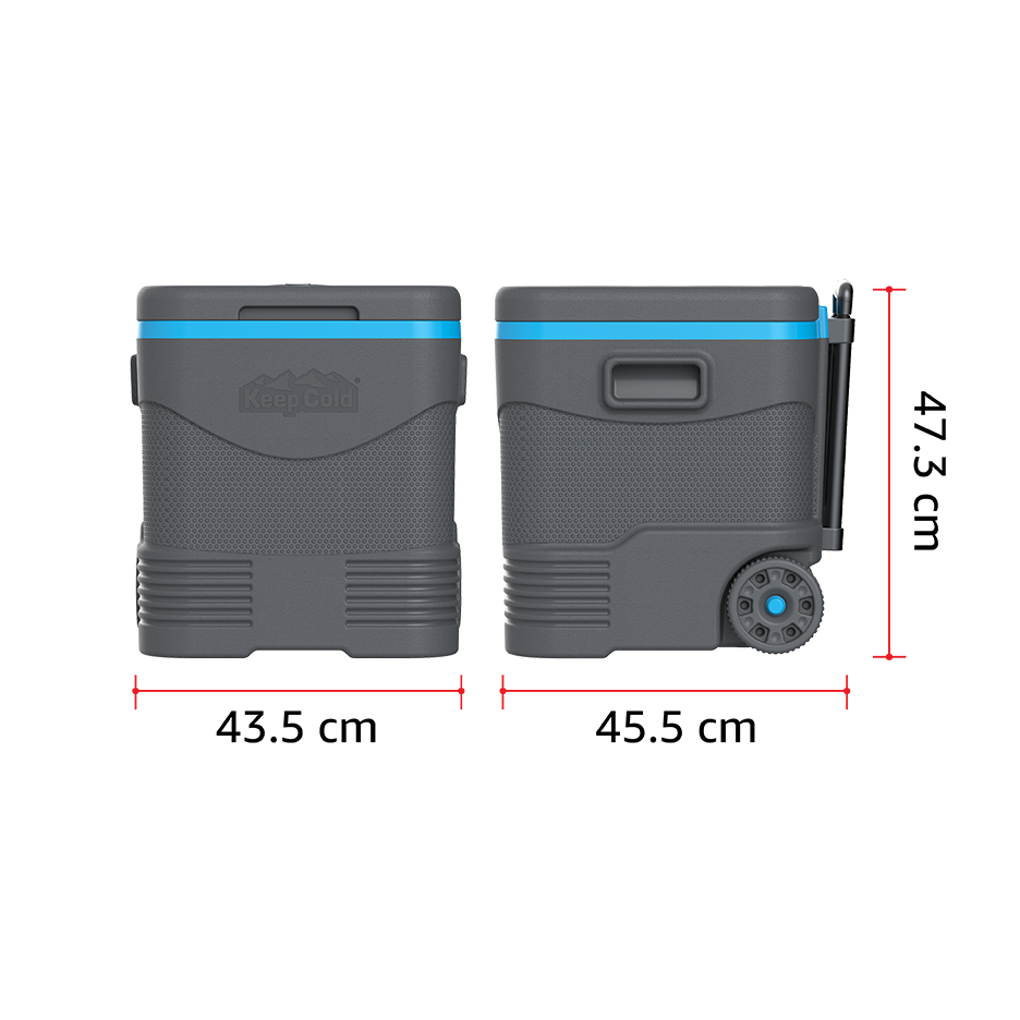 45L KeepCold Trolley Icebox with Wheels - Cosmoplast Qatar