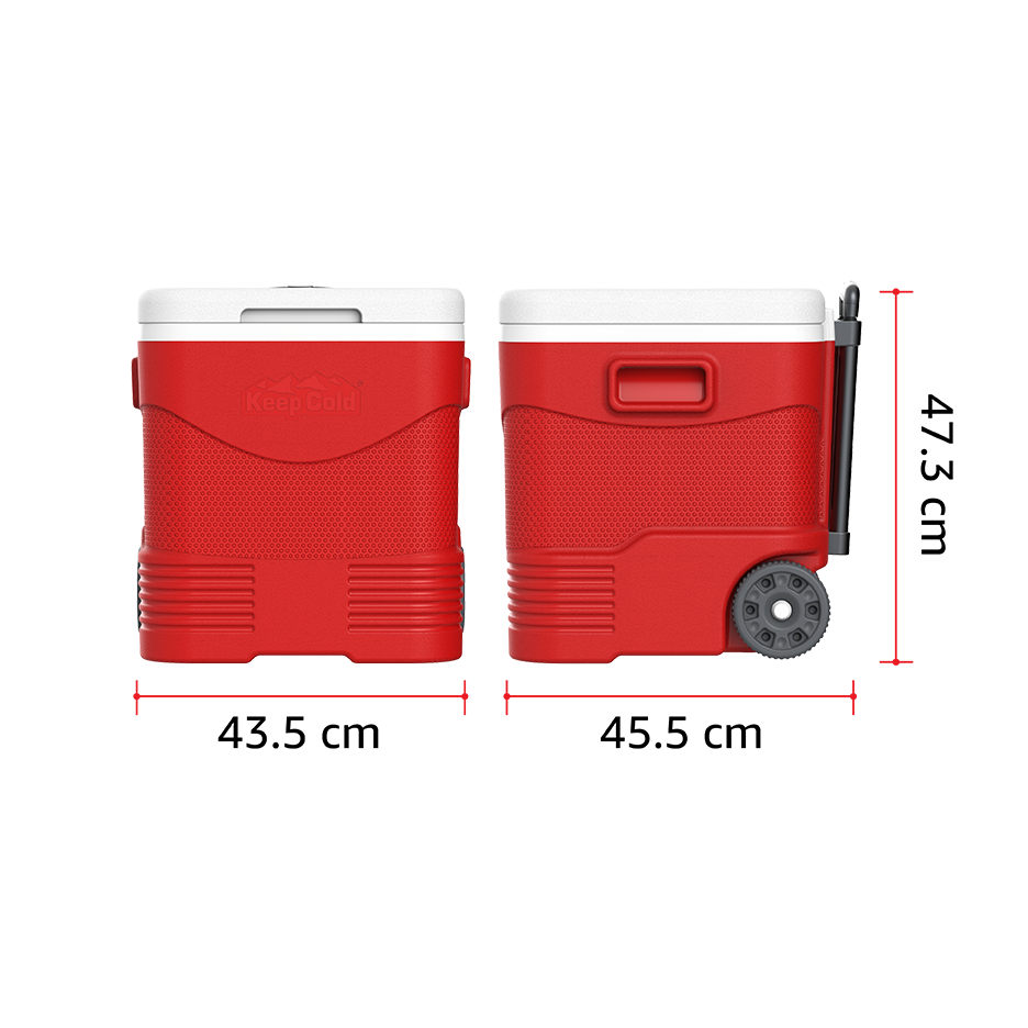 45L KeepCold Trolley Icebox with Wheels - Cosmoplast Qatar