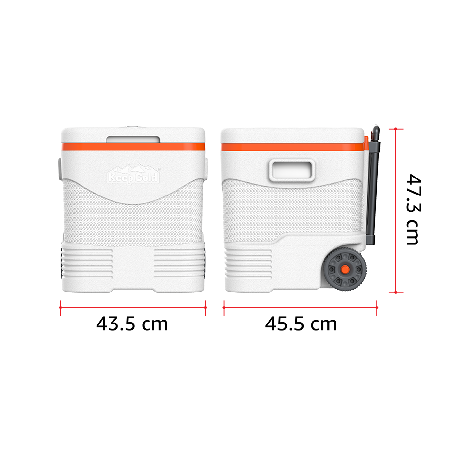 45L KeepCold Trolley Icebox with Wheels - Cosmoplast Qatar