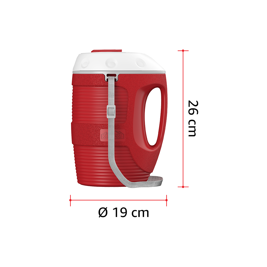 1.8L KeepCold Thermal Jug with Strap - Cosmoplast Qatar