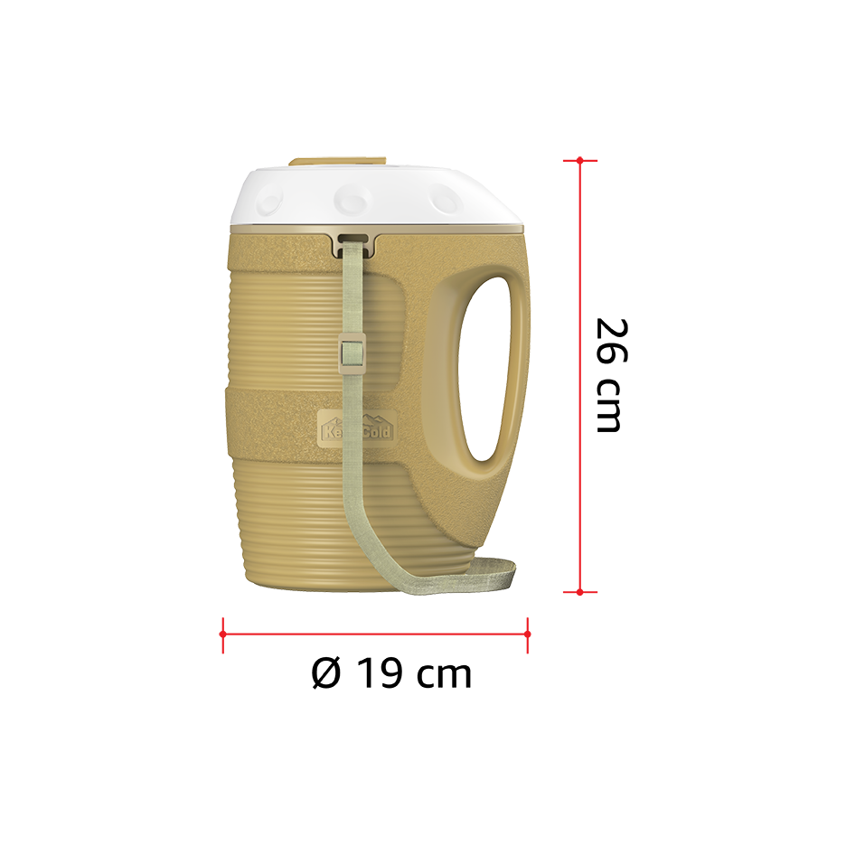 1.8L KeepCold Thermal Jug with Strap - Cosmoplast Qatar