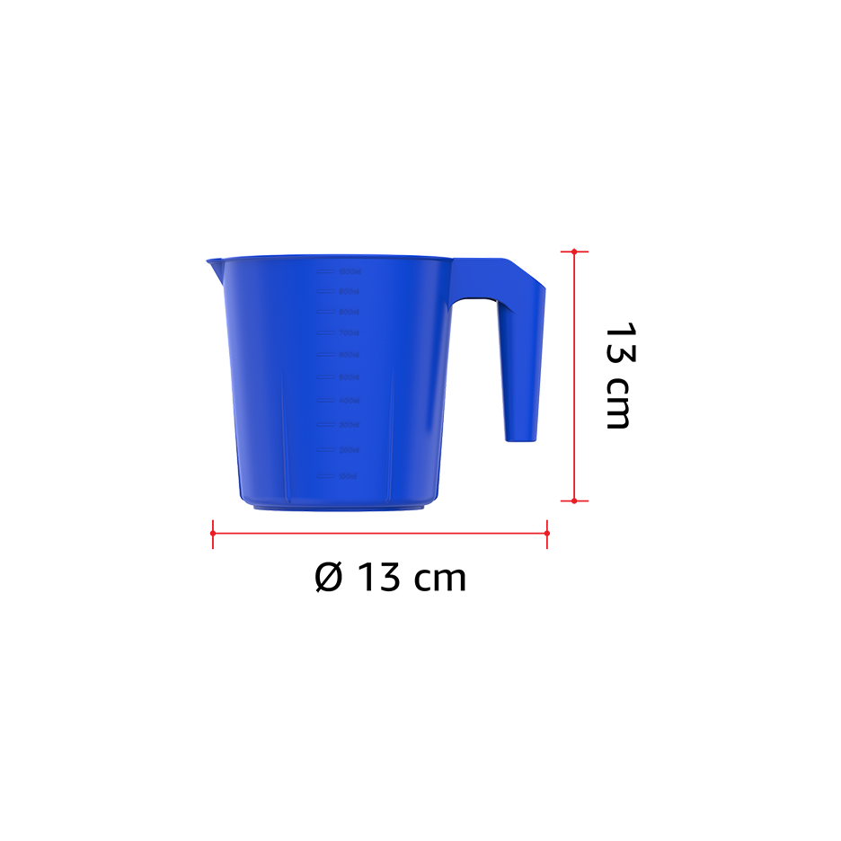 1L Plastic Mug - Cosmoplast Qatar