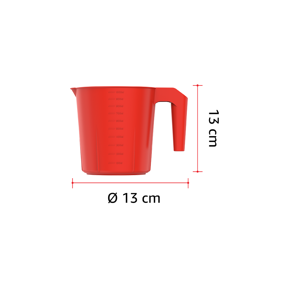 1L Plastic Mug - Cosmoplast Qatar