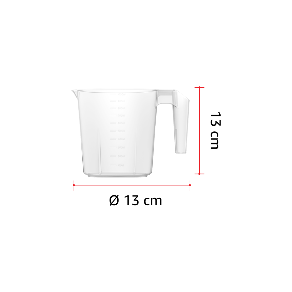 1L Plastic Mug - Cosmoplast Qatar