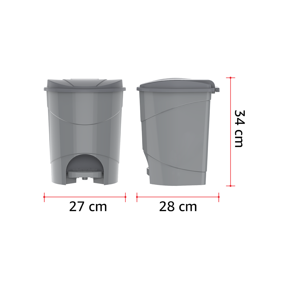 10L Pedal Waste Bin - Cosmoplast Qatar