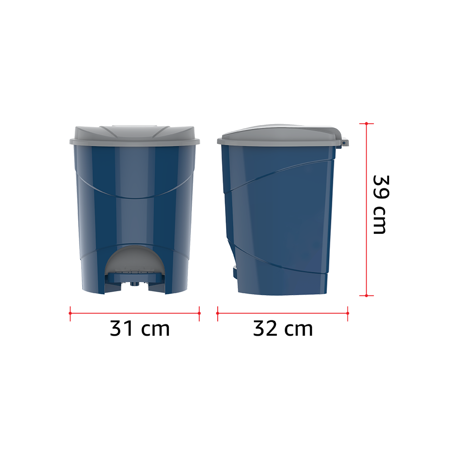 15L Pedal Waste Bin - Cosmoplast Qatar