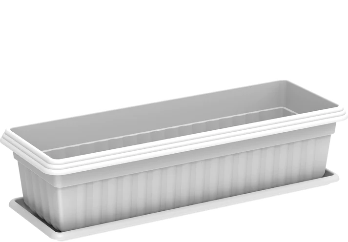 19" Small Exotica Planter with Tray - Cosmoplast Qatar