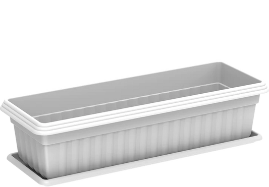 19" Small Exotica Planter with Tray - Cosmoplast Qatar