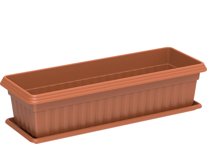 19" Small Exotica Planter with Tray - Cosmoplast Qatar