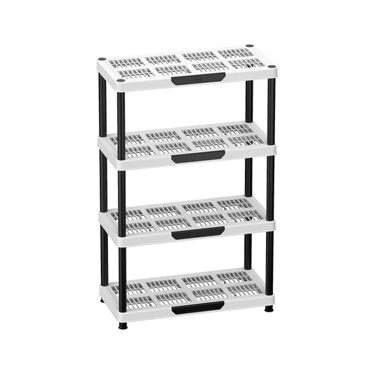 4 Tiers Shelving Storage Rack - Cosmoplast Qatar
