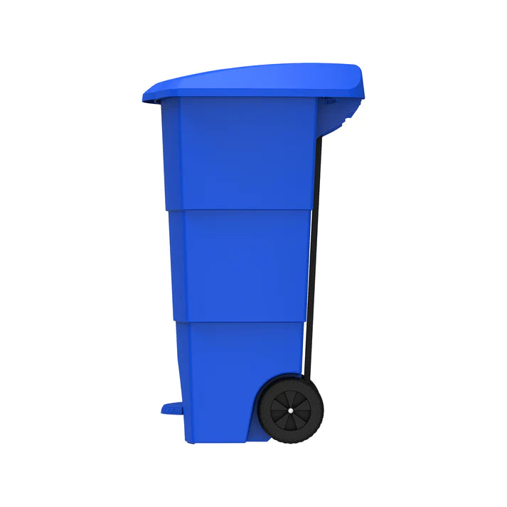 125L Step-on Waste Bin with Pedal & Wheels - Cosmoplast Qatar