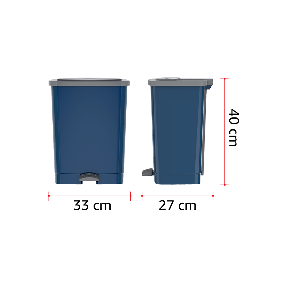 17L Step-on Waste Bin with Pedal - Cosmoplast Qatar