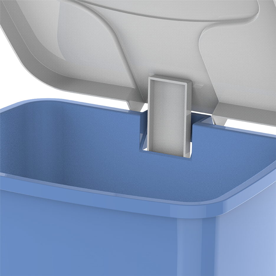 17L Step-on Waste Bin with Pedal - Cosmoplast Qatar