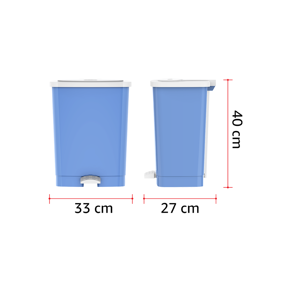 17L Step-on Waste Bin with Pedal - Cosmoplast Qatar