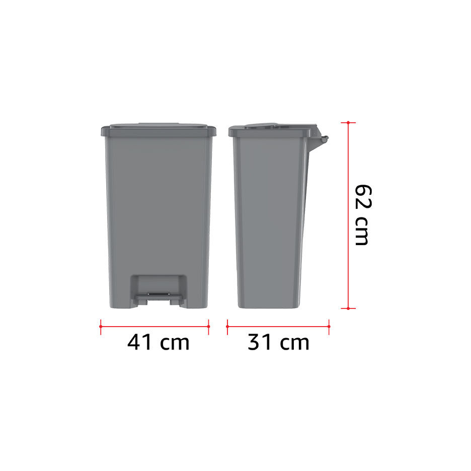 44L Step-on Waste Bin with Pedal - Cosmoplast Qatar
