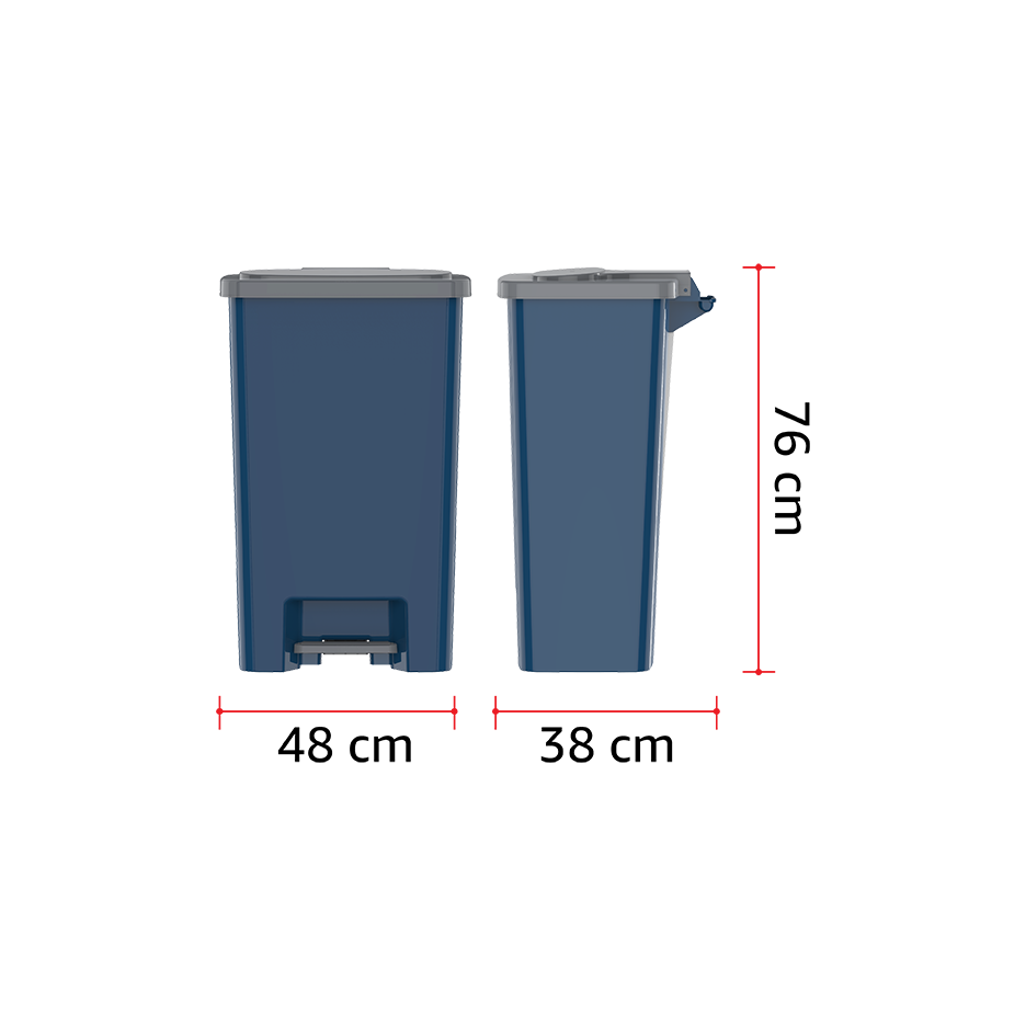 78L Step-on Waste Bin with Pedal - Cosmoplast Qatar