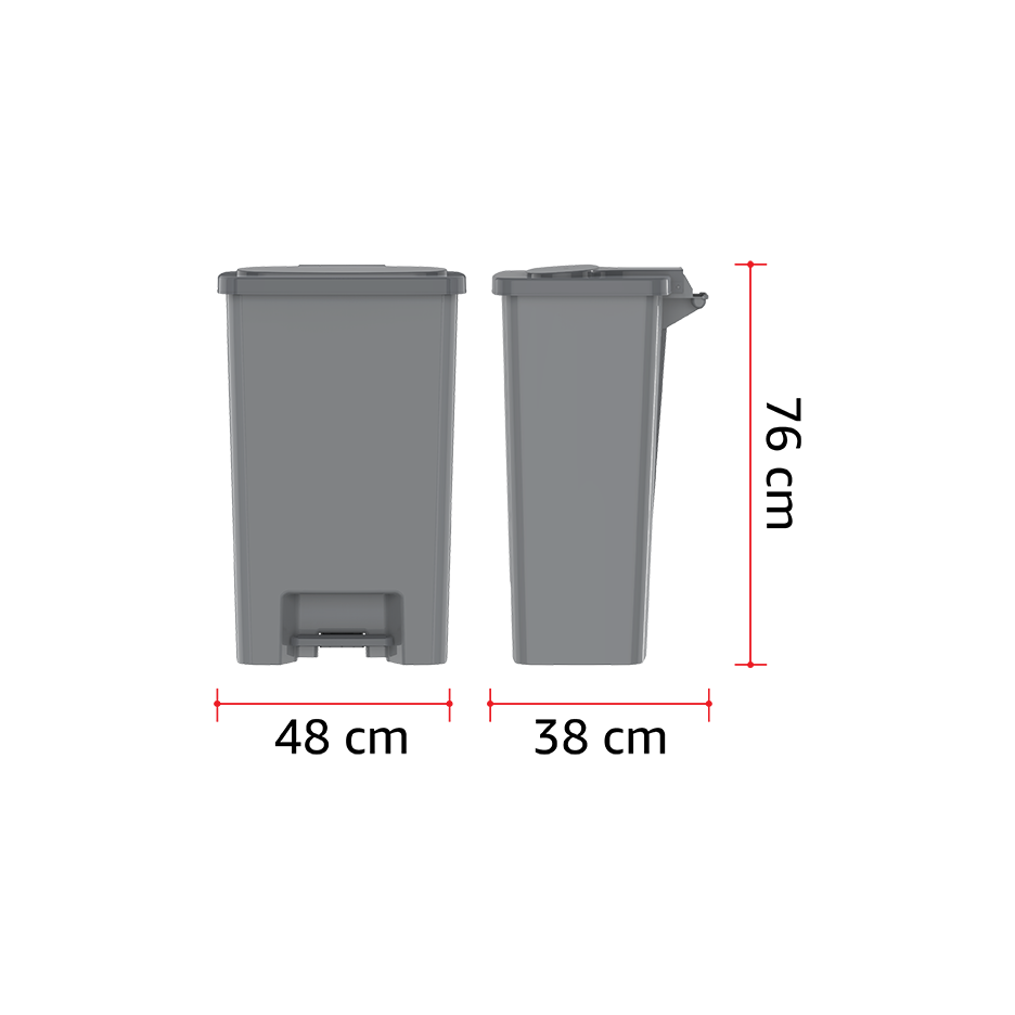 78L Step-on Waste Bin with Pedal - Cosmoplast Qatar