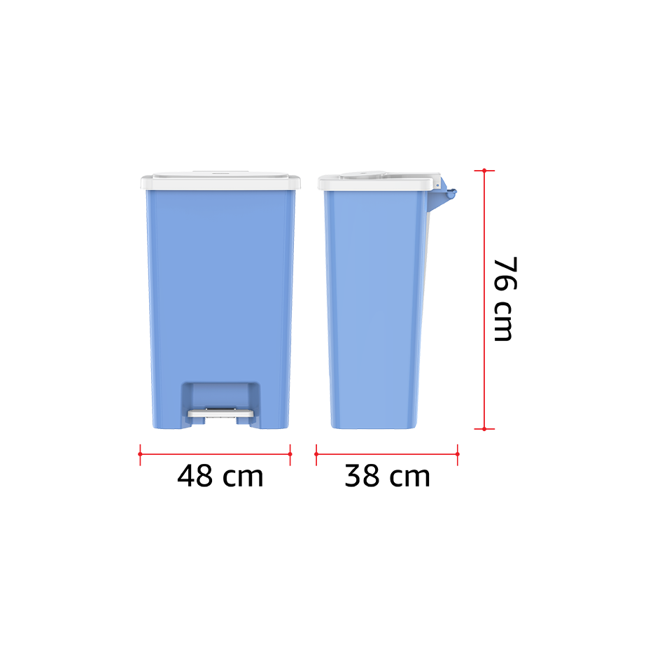 78L Step-on Waste Bin with Pedal - Cosmoplast Qatar