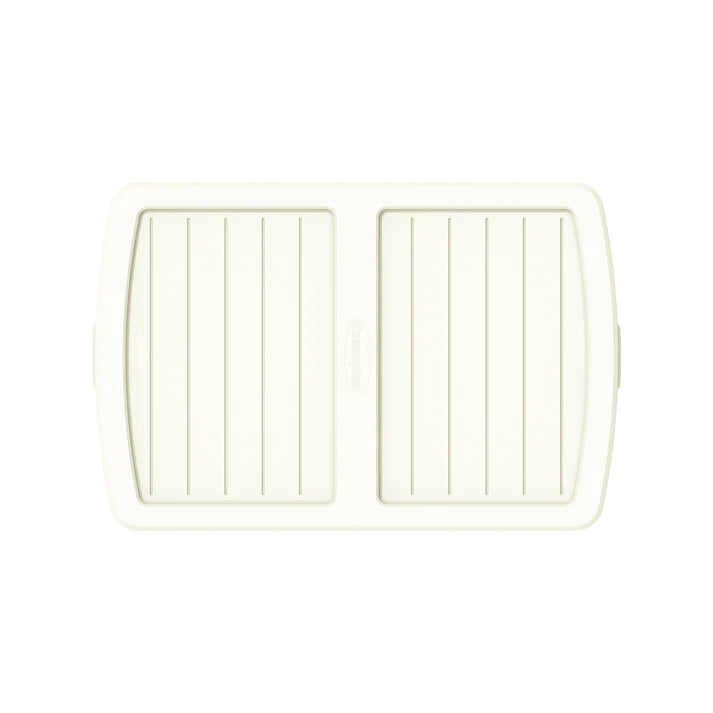 25L Clear Plastic Underbed Storage Box with Wheels & Lockable Lid - Cosmoplast Qatar
